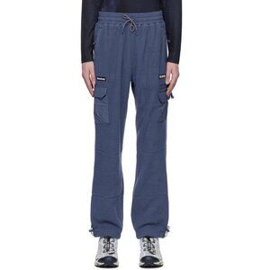 MADHAPPY Blue Columbia Edition Cargo Pants In Dark Mountain